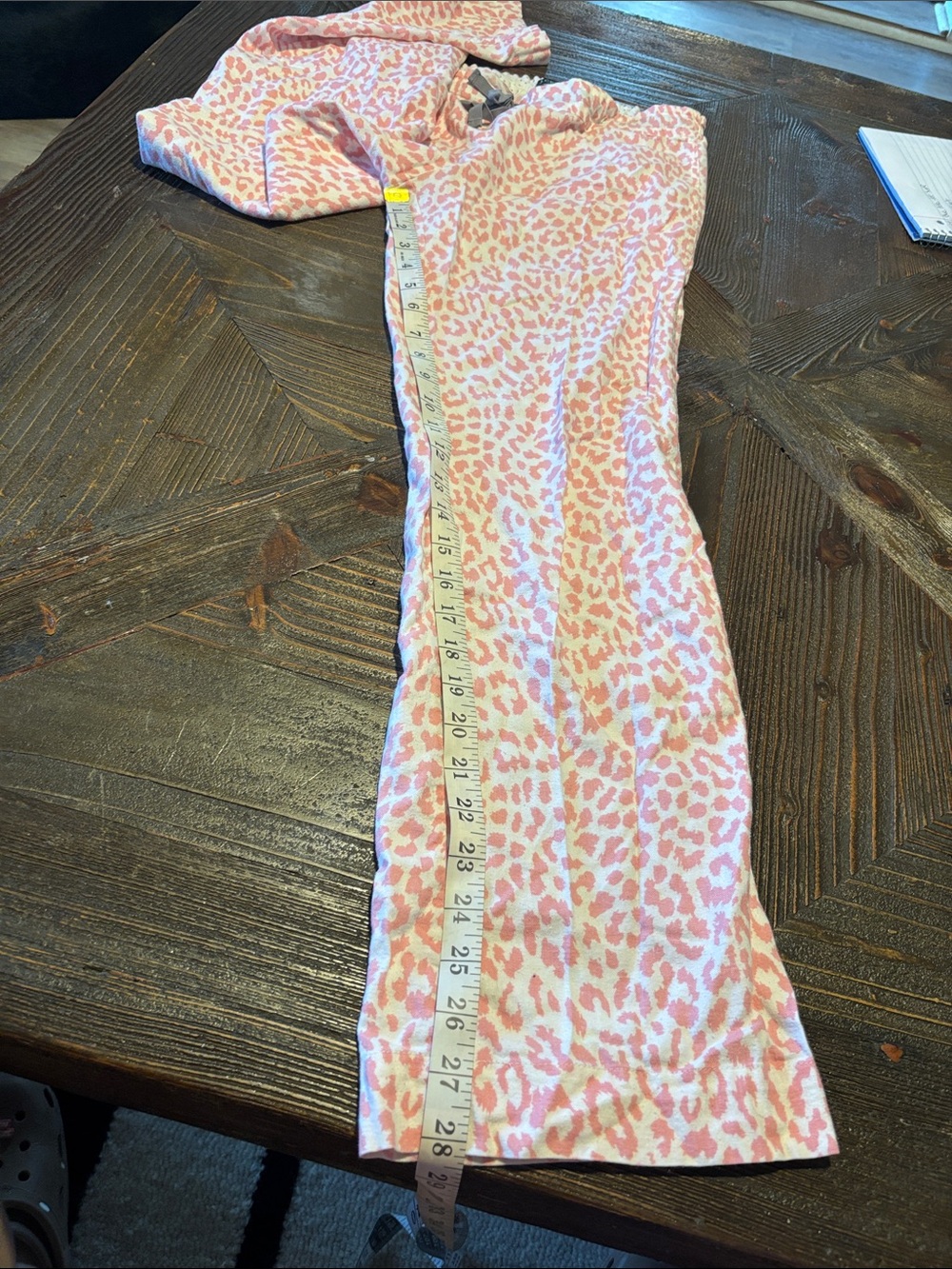 J. Crew Pink Leopard-Print Flared Joggers - Picture 5 of 7